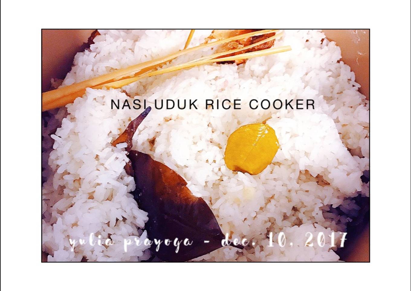 Nasi Uduk Gurih Rice Cooker