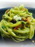 Linguine con spigola