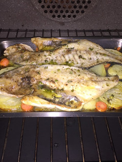 Una foto de Dorada al horno