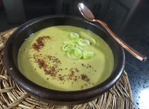 Una foto de Crema de puerro