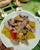 Dạ dày xào dứa cà chua