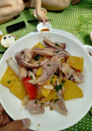 Hình của món Dạ dày xào dứa cà chua.