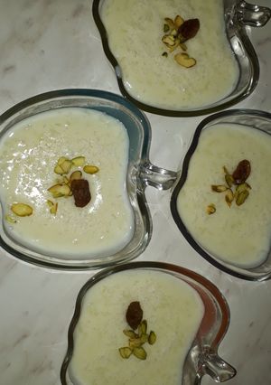 صورة لوصفة رز بحليب