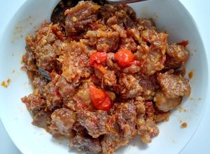 Foto resep Oseng Mercon Sengkel dan tetelan Sapi