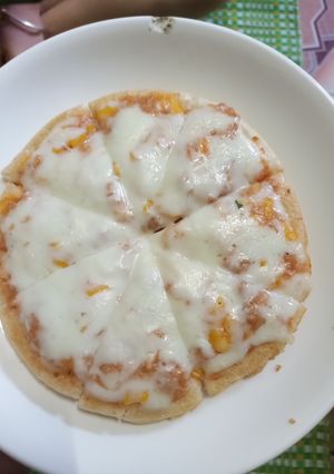 Hình của món Pizza bò ngô ngọt.