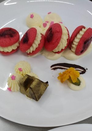 Una foto de Whoopie de frambuesa
