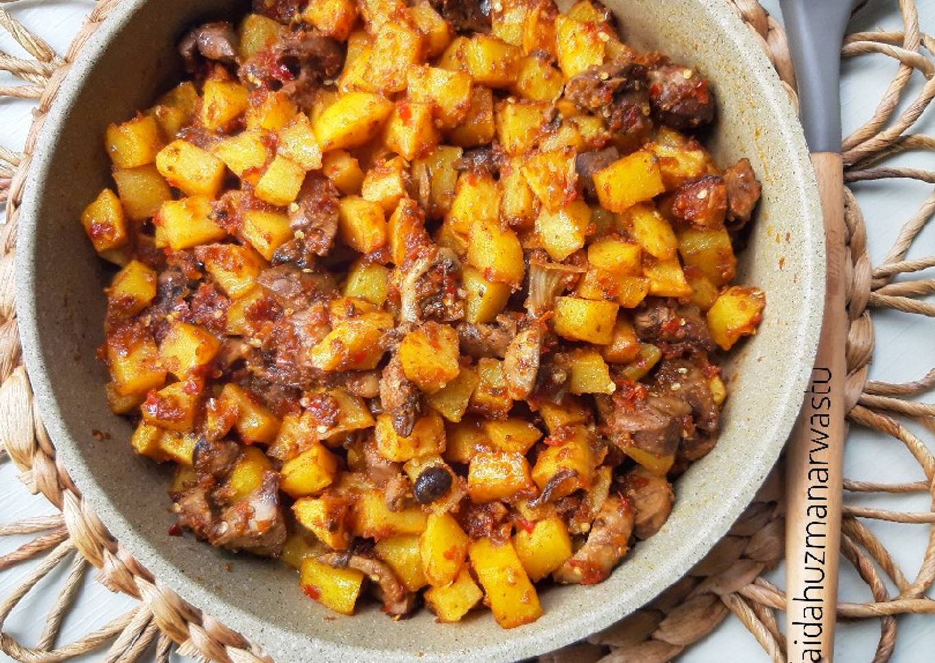 Sambal goreng kentang hati ampela