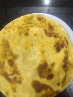 A picture of Sweet potato chapatis.