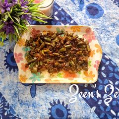 A picture of Methi and Beans Sabzi.