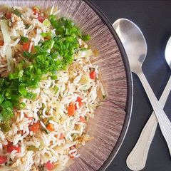 A picture of Egg fried rice.