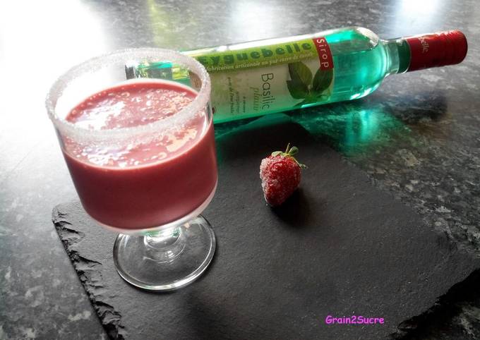 Smoothie Fraise Basilic