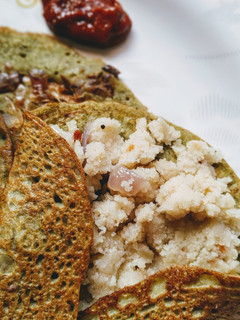 A picture of Upma Pesarattu.