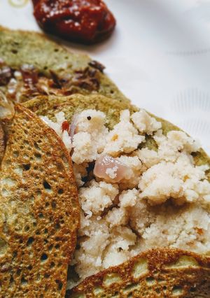 A picture of Upma Pesarattu.