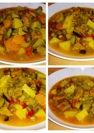 Foto principal de Estofado de menestra de verduras con taquitos de lomo
