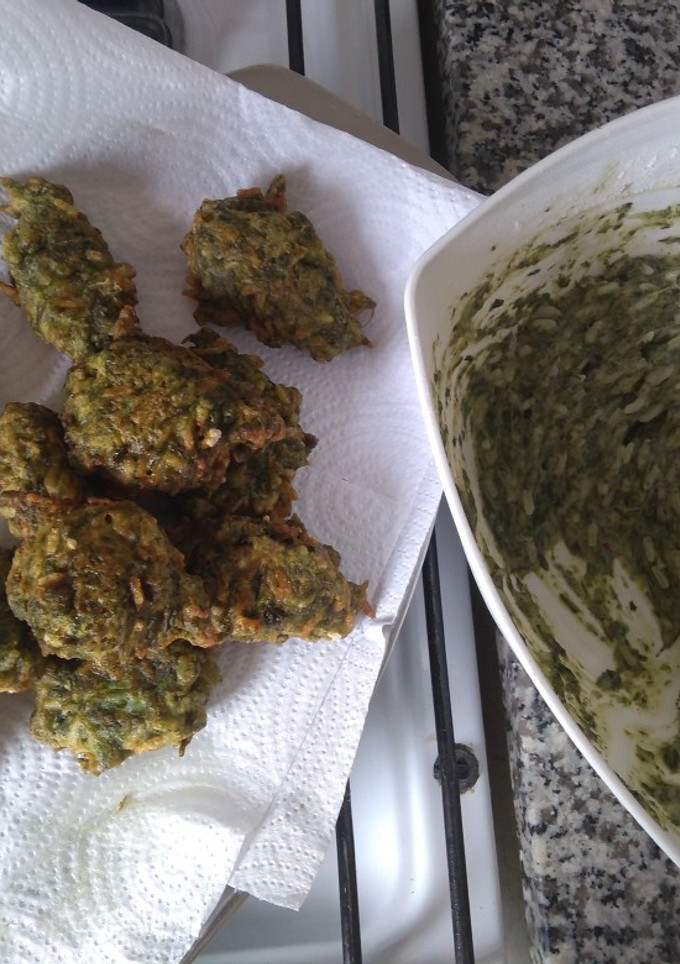 Una foto de Croquetas de arroz y acelga