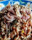 MUJADDARA, Plato de Lentejas, Arroz y Cebolla Frita...!👨‍👩‍👧‍