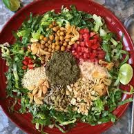 A picture of Tea leaf salad (Myanmar).