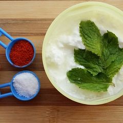 A picture of Pudina Raita.