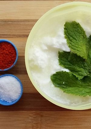 A picture of Pudina Raita.