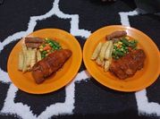 Gambar chicken cordon blue saos