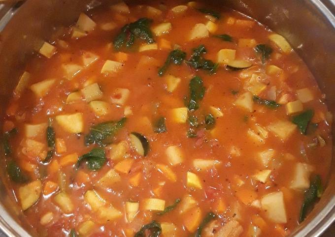 Steps to Prepare Homemade Minestrone Soup