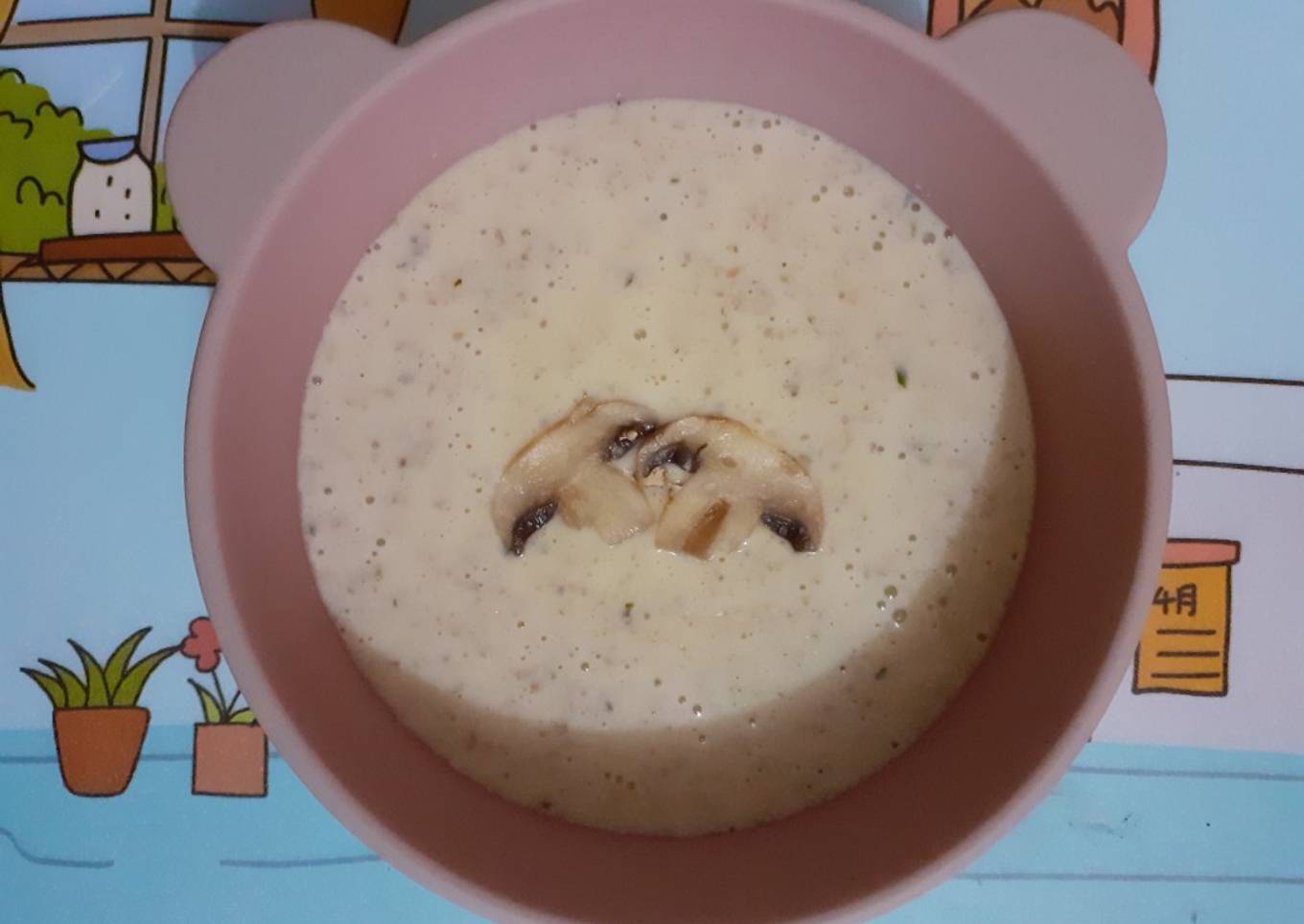 Mpasi : Cream Soup Ayam Jamur