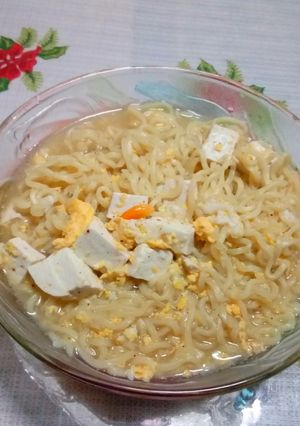 Foto resep Mie Rebus Tahu Telur