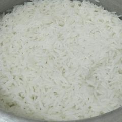 A picture of Boiled white rice.