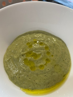 Una foto de Crema de calabacín