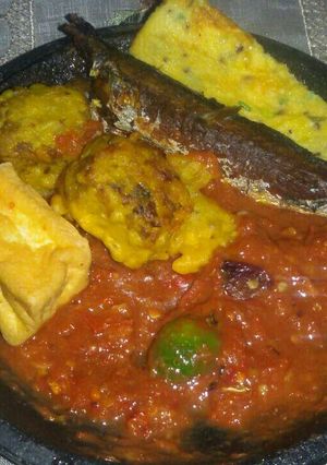 Foto resep 25. Pindang,tahu,tempe tepung,tempe kacang penyet sambel tomat
