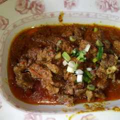 A picture of Gulai Sapi Pedas ala-ala akyuh.