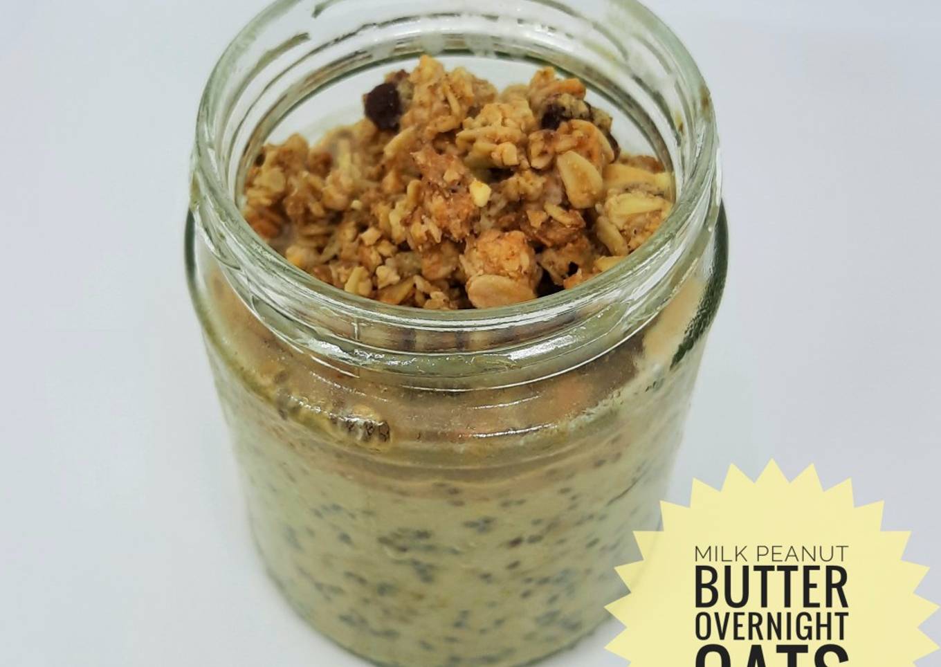Milk Peanut Butter Overnight Oats