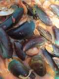 Kerang Ijo dan kerang batik saos pedas manis berkuah maknyuus