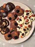 Dulces de chocolates "Mendiants"