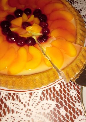 Gyümölcstorta recept fotója
