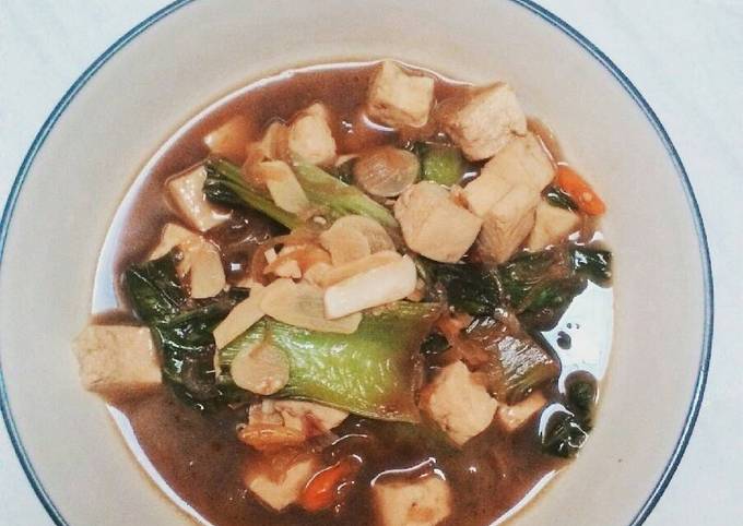 Cara Memasak Krengsengan sehat sawi + tahu Simpel