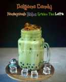 Honeycomb (Dalgona Candy) Boba Green Tea Latte