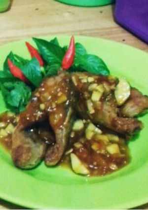 Foto resep Ikan patin saus tiram🍛🐋