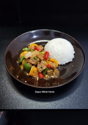 Foto resep Tenderloin Paprika Saus Lada Hitam