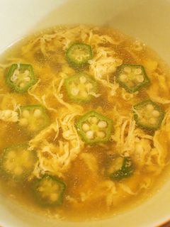A picture of Simple Okra and Egg Soup.