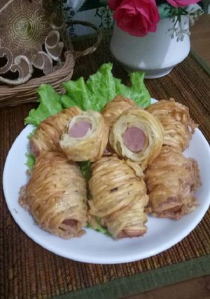 Foto resep Sosis Gulung Mie
