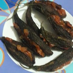 A picture of Stuffed Karela.
