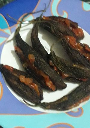 A picture of Stuffed Karela.