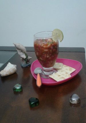 Una foto de Cóctel de camarón para enamorarse del caribe