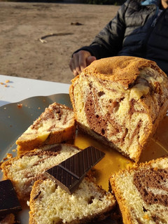 Una foto de Bizcocho veteado con Thermomix