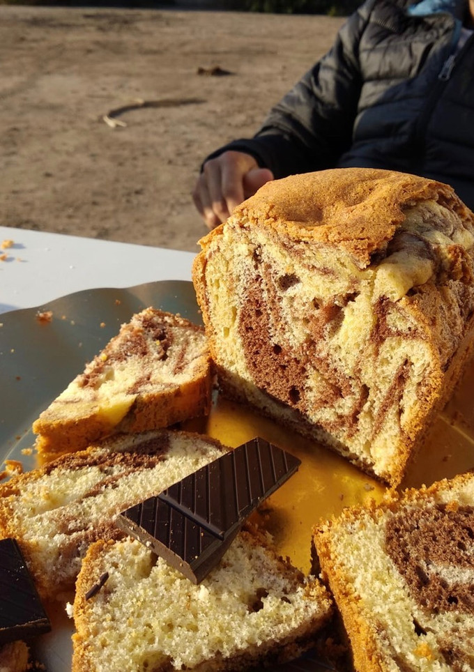 Una foto de Bizcocho veteado con Thermomix
