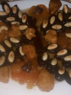 صورة لوصفة طاجين لحم الحلو