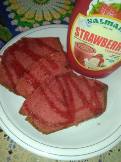 A picture of Strawberry red cake.