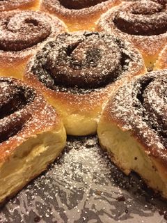 Kakaós és fahéjas csiga recept fotója