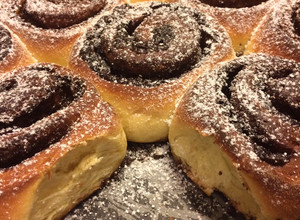 Kakaós és fahéjas csiga recept fotója